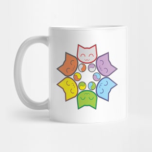 Color Wheel Cats Mug